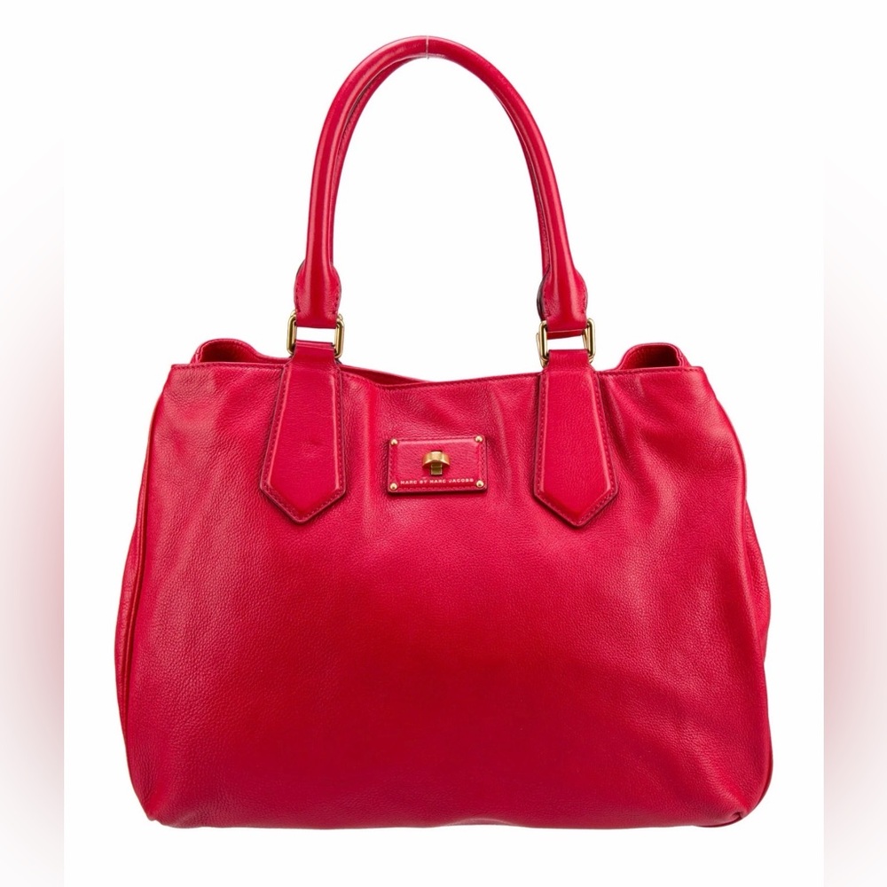 Marc By Marc Jacobs Red Leather Satchel Bag
